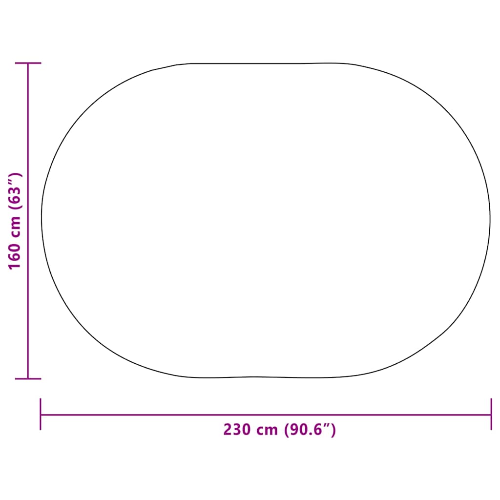 vidaXL Χαλί ZIZUR Κρεμ PP