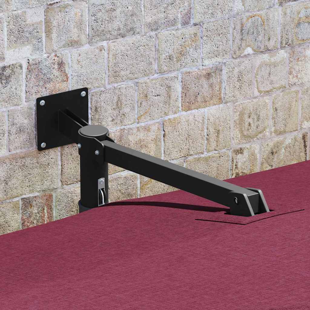 vidaXL Ομπρέλα Κήπου Βεραμάν Κόκκινο 248,5 x 247,5 x 160 εκ.