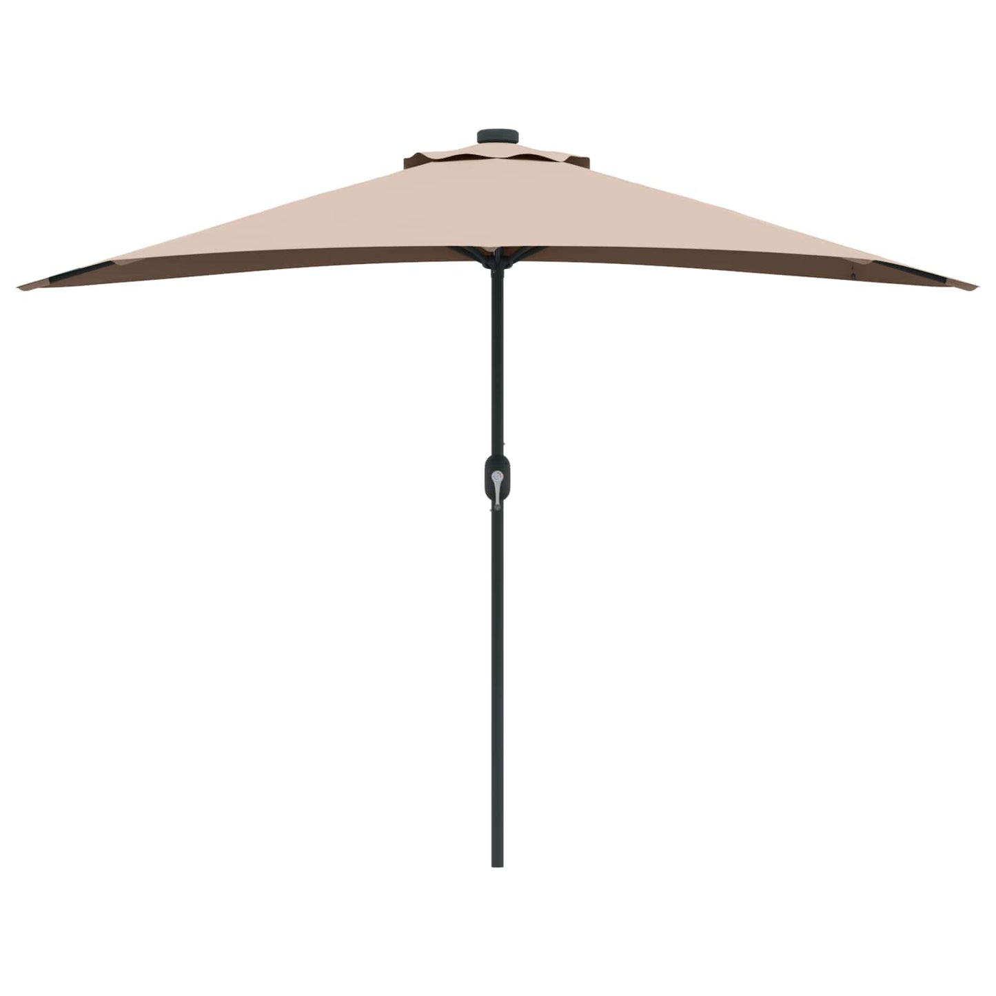 vidaXL Ομπρέλα Κήπου Taupe 294 x 150 x 224 εκ Πολυεστέρας και Χάλυβας