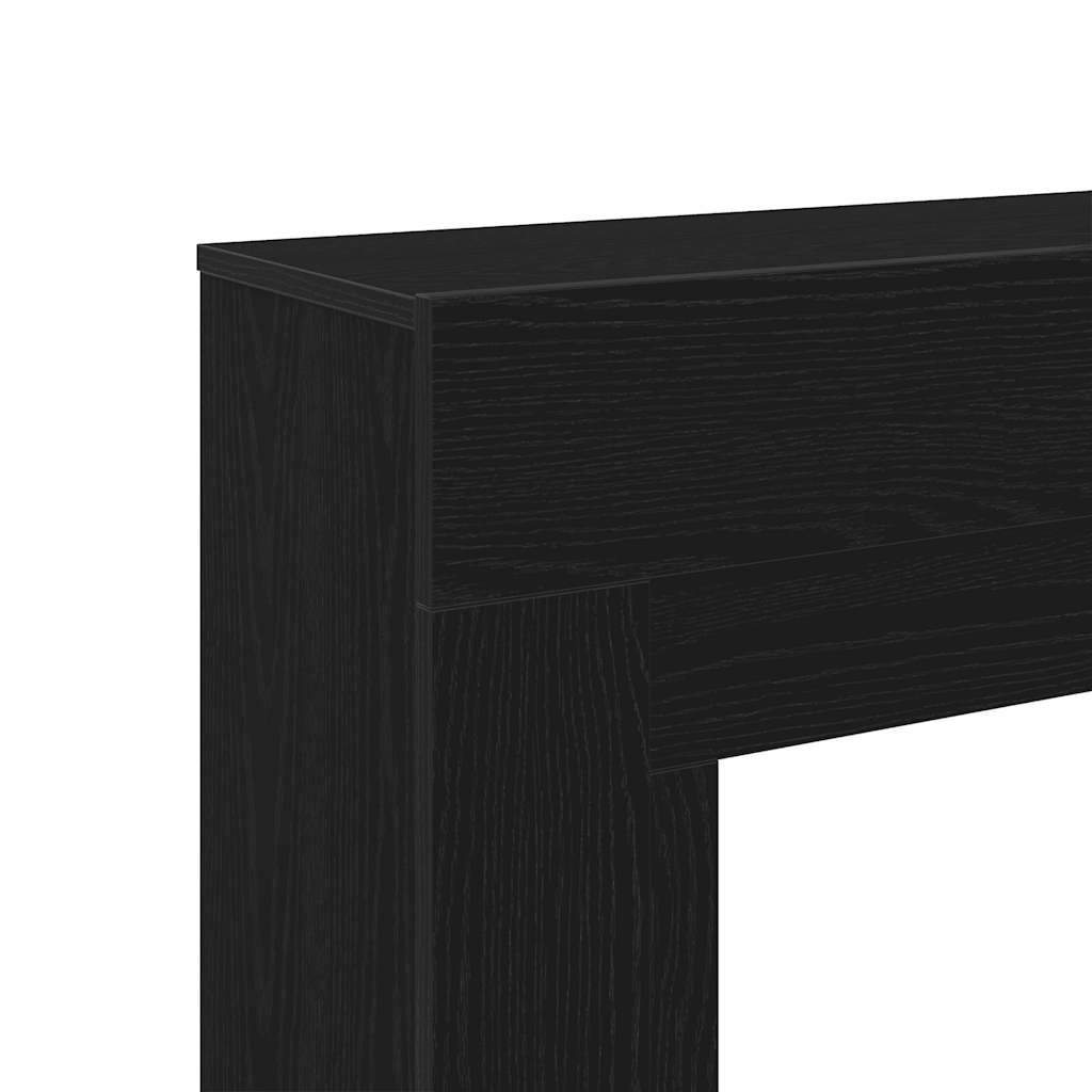 vidaXL Πλαίσιο Τζακιού από Μαύρη Δρυ 100x30x87,5 εκ. από Τεχνητό Ξύλο