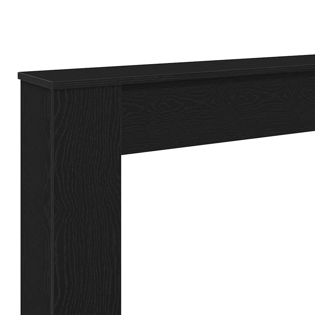 vidaXL Πλαίσιο Τζακιού από Μαύρη Δρυ 100x20x100 εκ. από Τεχνητό Ξύλο