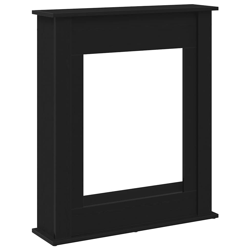 vidaXL Πλαίσιο Τζακιού από Μαύρη Δρυ 75x20x87,5 εκ. από Τεχνητό Ξύλο