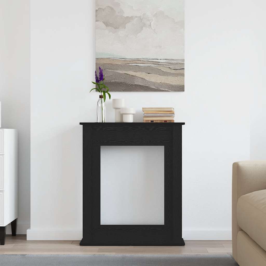 vidaXL Πλαίσιο Τζακιού από Μαύρη Δρυ 75x20x87,5 εκ. από Τεχνητό Ξύλο