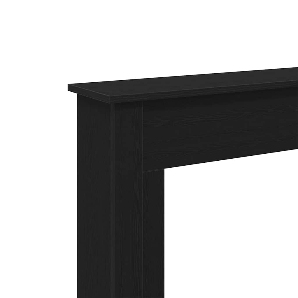 vidaXL Πλαίσιο Τζακιού από Μαύρη Δρυ 75x20x87,5 εκ. από Τεχνητό Ξύλο