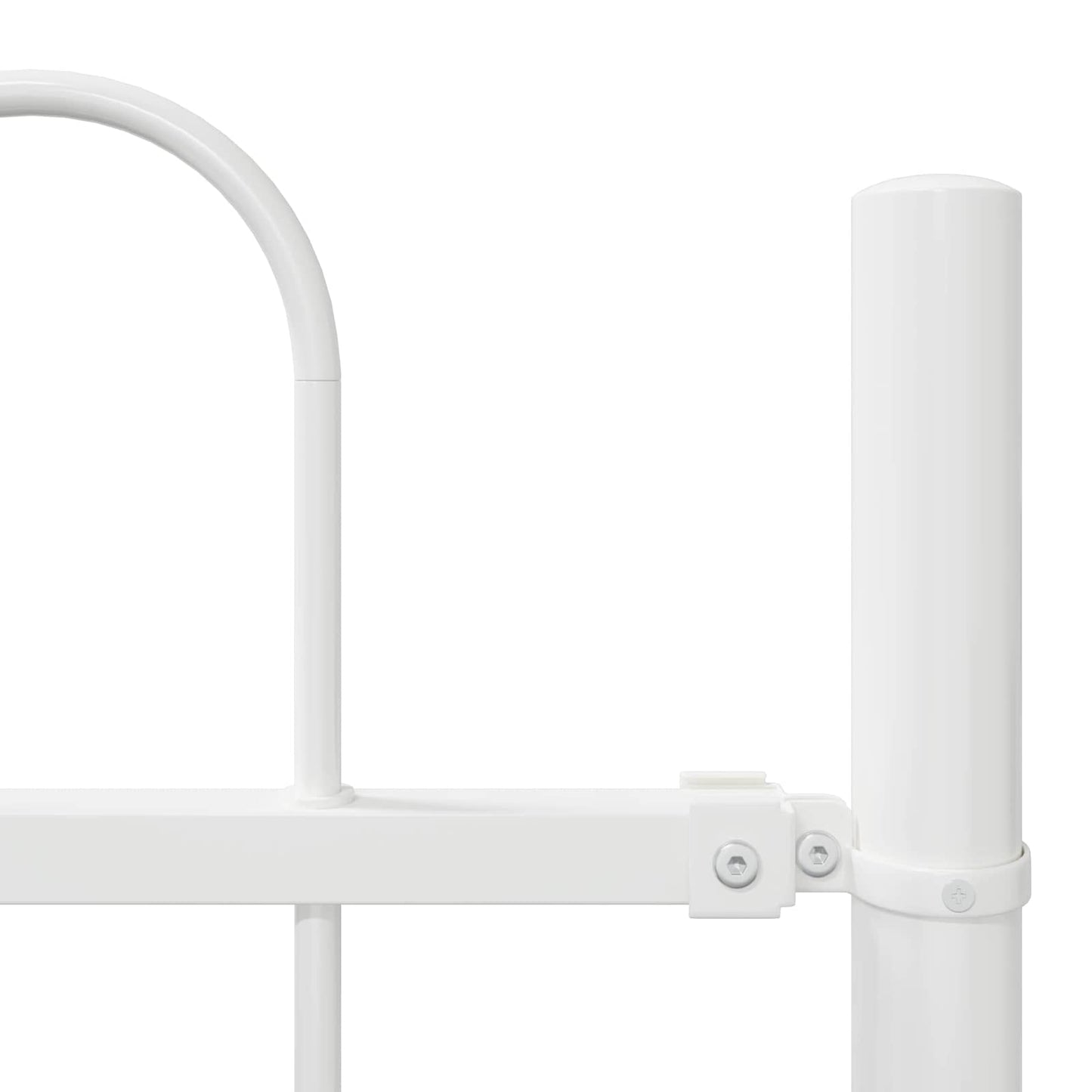 vidaXL Φράχτης Κήπου Λευκό 6.8 x 1 μ Ατσάλι με Επικάλυψη Πούδρας