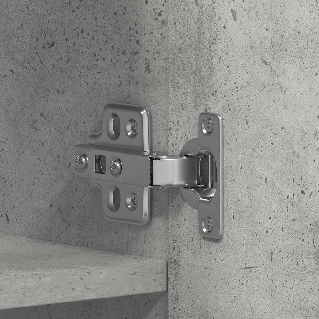 vidaXL Ντουλάπα Παπουτσιών Γκρι 80 x 35.5 x 180 εκ Επεξεργασμένο ξύλο