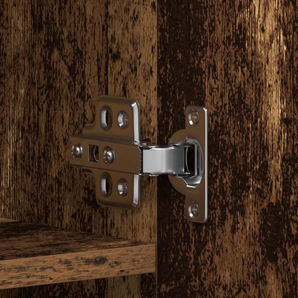 vidaXL Ντουλάπα Παπουτσιών Καφέ 80 x 35.5 x 180 εκ Επεξεργασμένο ξύλο