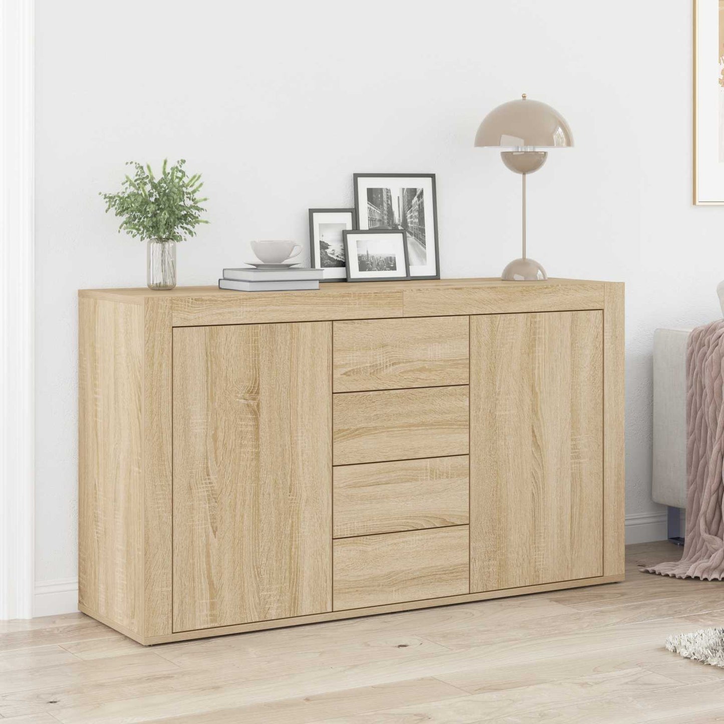 vidaXL Πλαϊνό γραφείο Δρύς Sonoma 120 x 36 x 69 εκ Επεξεργασμένο ξύλο