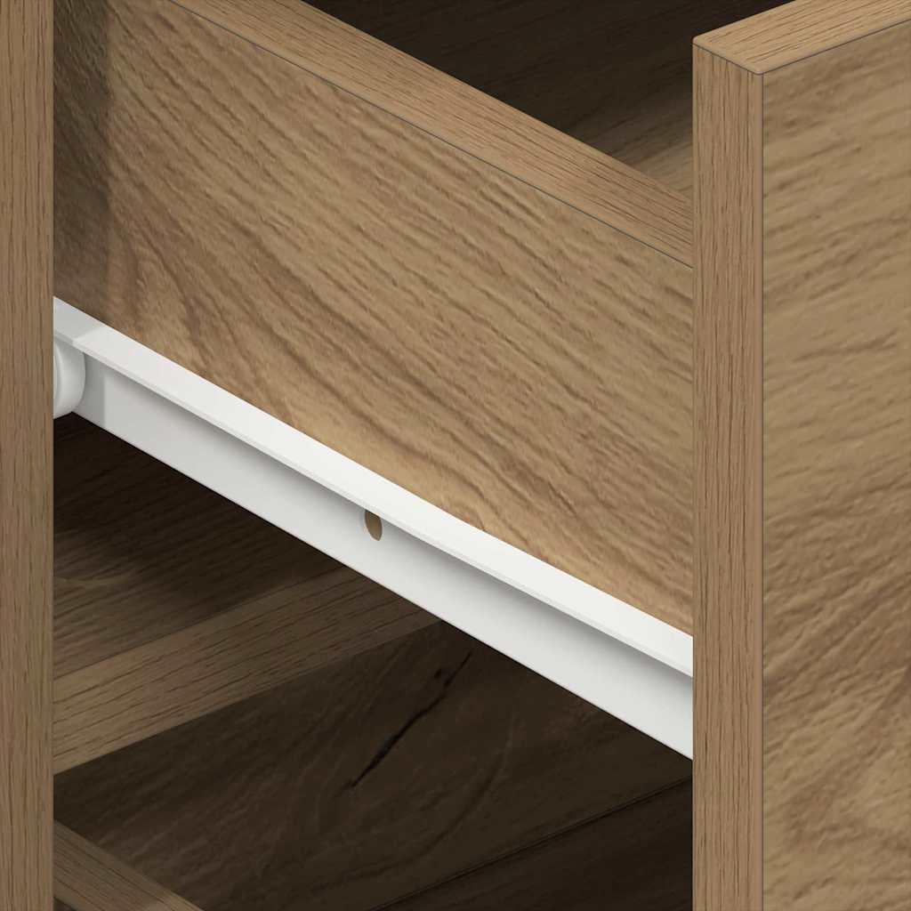 vidaXL Πλαϊνό γραφείο Artisan Oak 120 x 36 x 69 εκ Επεξεργασμένο ξύλο