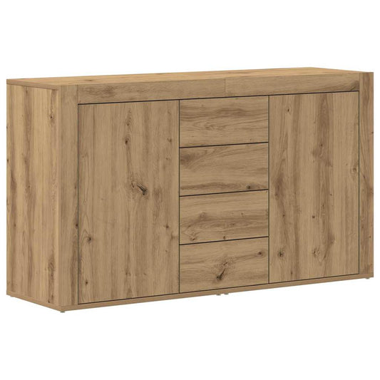 vidaXL Πλαϊνό γραφείο Artisan Oak 120 x 36 x 69 εκ Επεξεργασμένο ξύλο