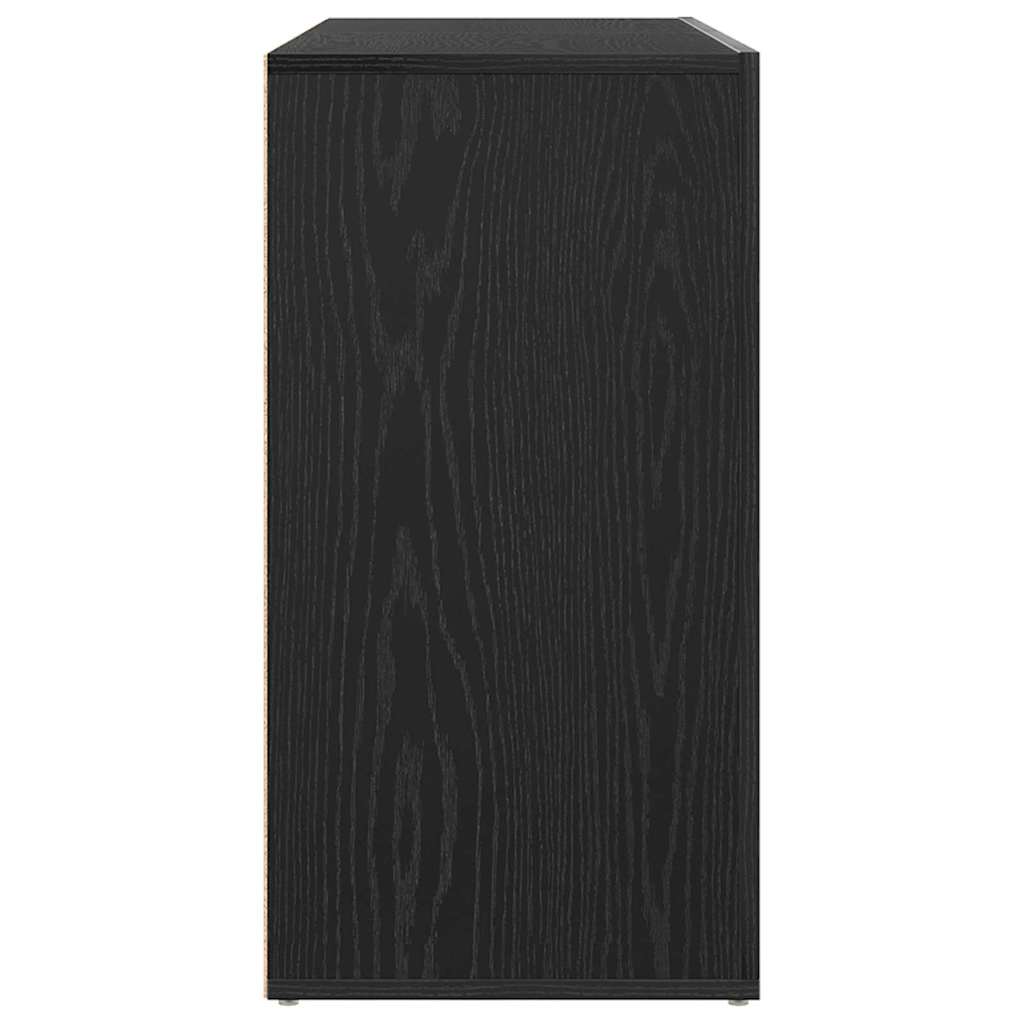 vidaXL Πλαϊνό γραφείο Μαύρη Οξυά 120 x 36 x 69 εκ Επεξεργασμένο ξύλο