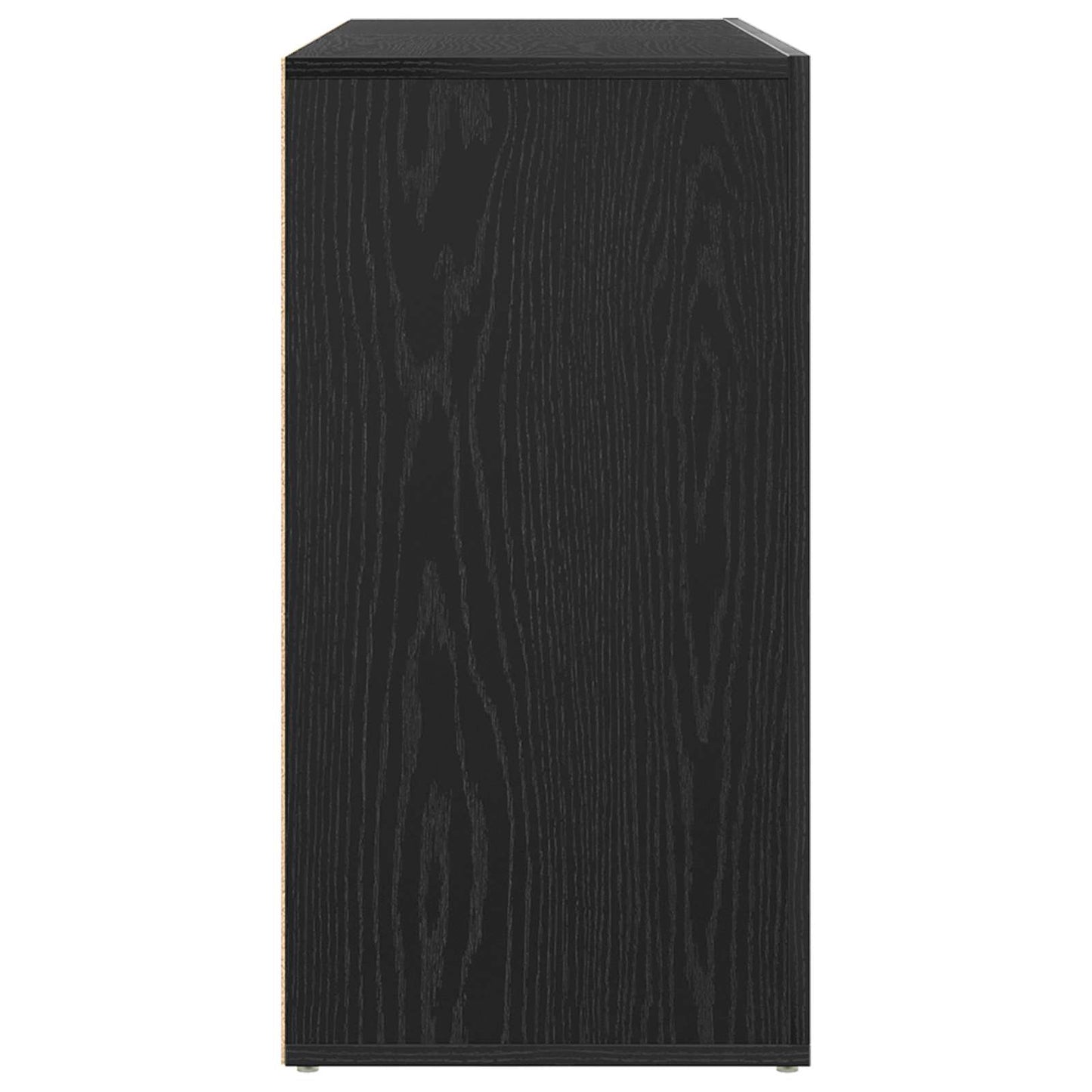 vidaXL Πλαϊνό γραφείο Μαύρη Οξυά 120 x 36 x 69 εκ Επεξεργασμένο ξύλο