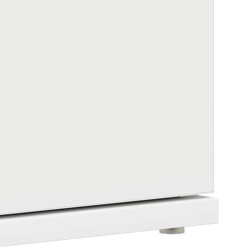 vidaXL Ντουλάπα Παπουτσιών Λευκό 80 x 39 x 180 εκ Επεξεργασμένο ξύλο