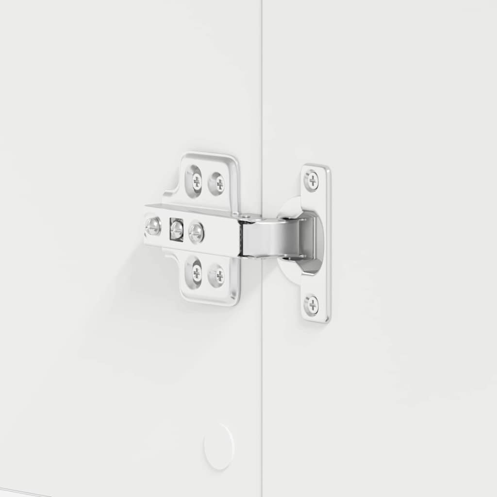 vidaXL Ντουλάπα Παπουτσιών Λευκό 80 x 39 x 180 εκ Επεξεργασμένο ξύλο