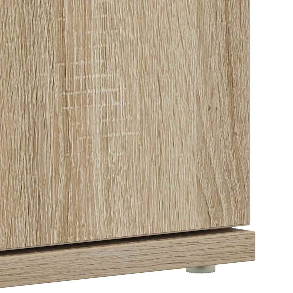 vidaXL Ντουλάπα Παπουτσιών Καφέ 80 x 39 x 180 εκ Επεξεργασμένο ξύλο