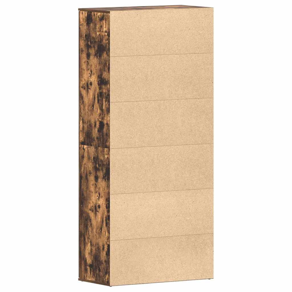 vidaXL Ντουλάπα Παπουτσιών Καφέ 80 x 39 x 180 εκ Επεξεργασμένο ξύλο