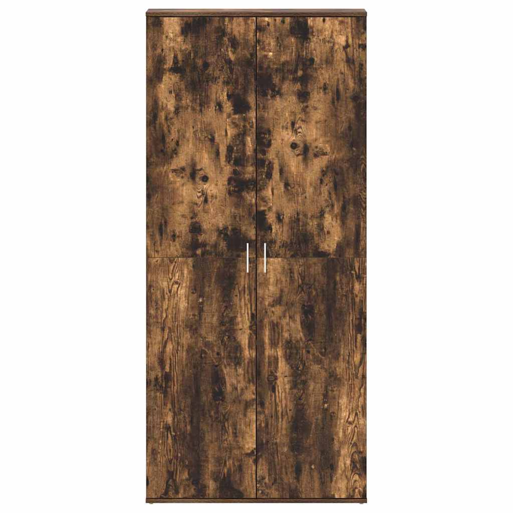 vidaXL Ντουλάπα Παπουτσιών Καφέ 80 x 39 x 180 εκ Επεξεργασμένο ξύλο