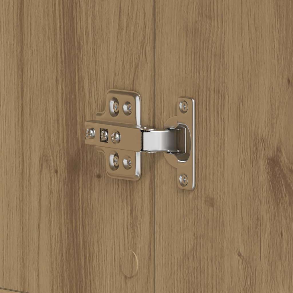 vidaXL Ντουλάπα Παπουτσιών Καφέ 80 x 39 x 180 εκ Επεξεργασμένο ξύλο