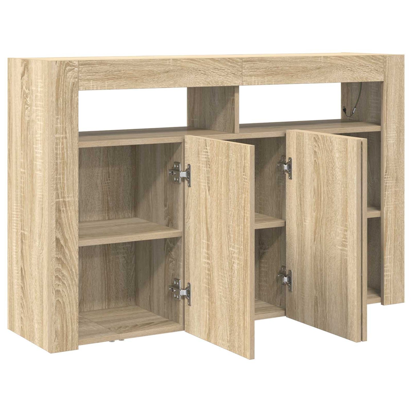 vidaXL Πλαϊνό γραφείο Sonoma Δρυς 116 x 30 x 75 εκ. Επεξεργασμένο ξύλο