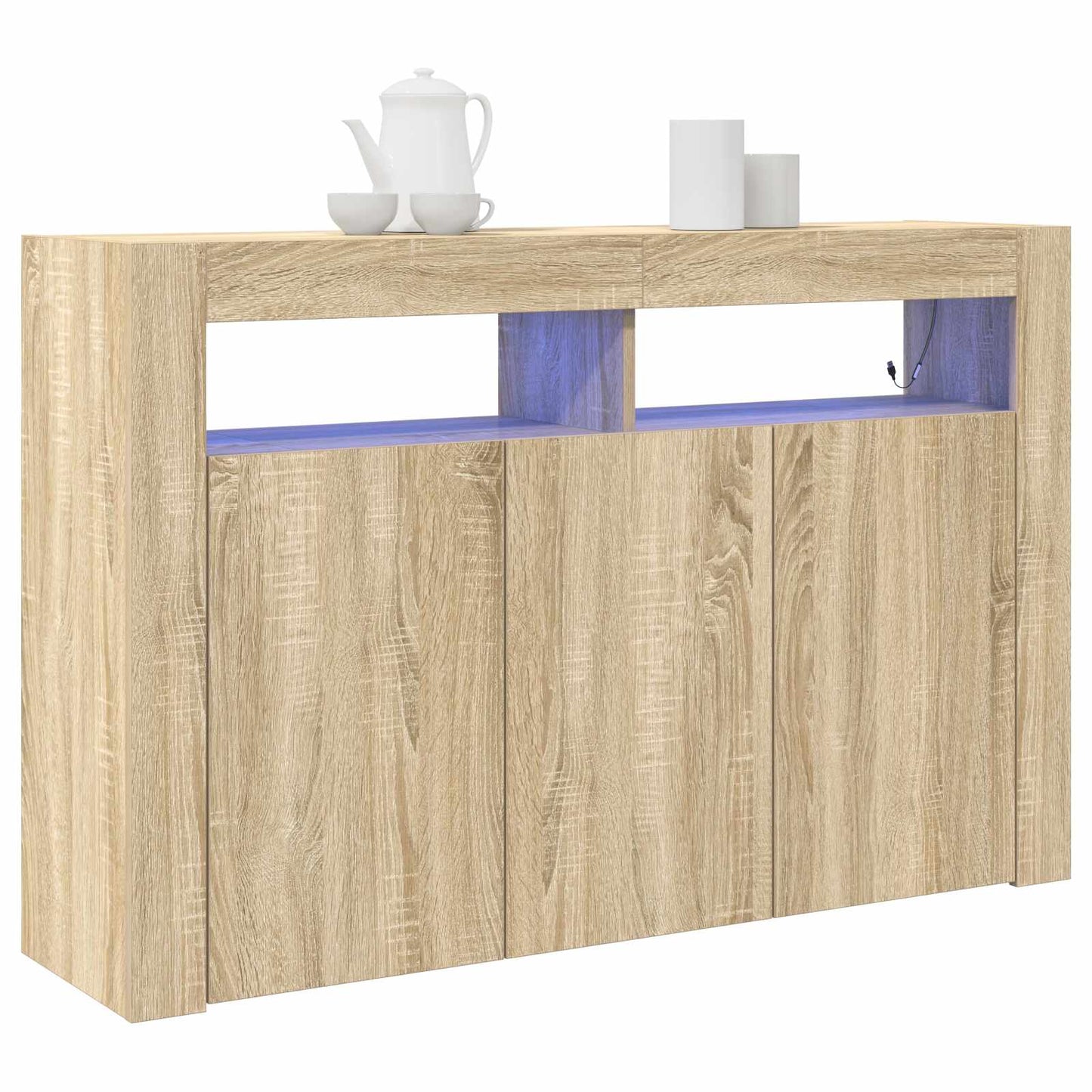 vidaXL Πλαϊνό γραφείο Sonoma Δρυς 116 x 30 x 75 εκ. Επεξεργασμένο ξύλο