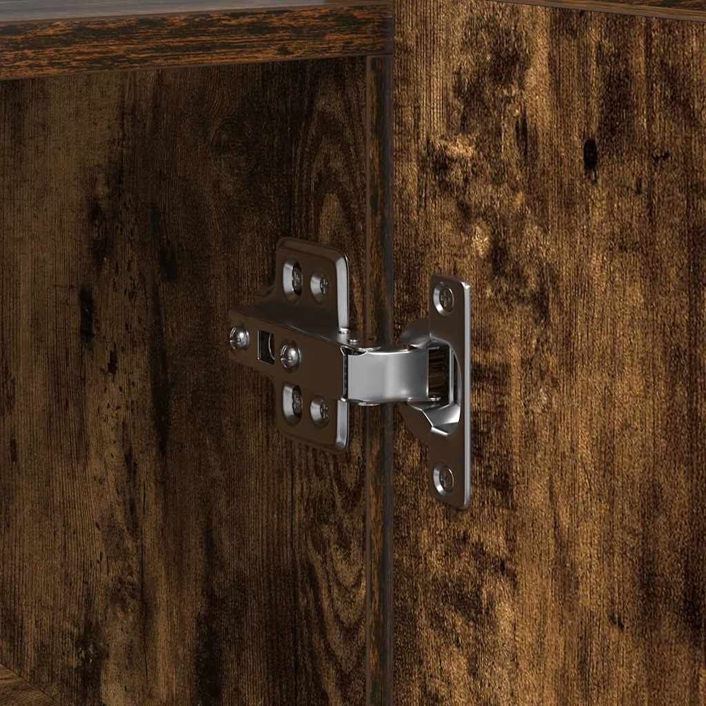 vidaXL Πλαϊνό γραφείο Καπνιστή δρυς 116 x 30 x 75 εκ.