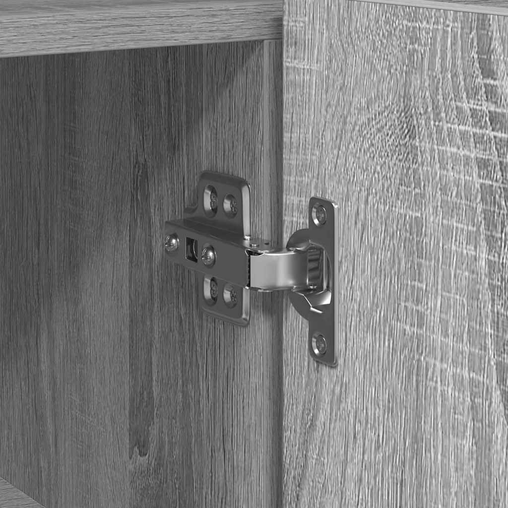 vidaXL Πλαϊνό γραφείο Γκρι sonoma 116 x 30 x 75 εκ. Επεξεργασμένο ξύλο