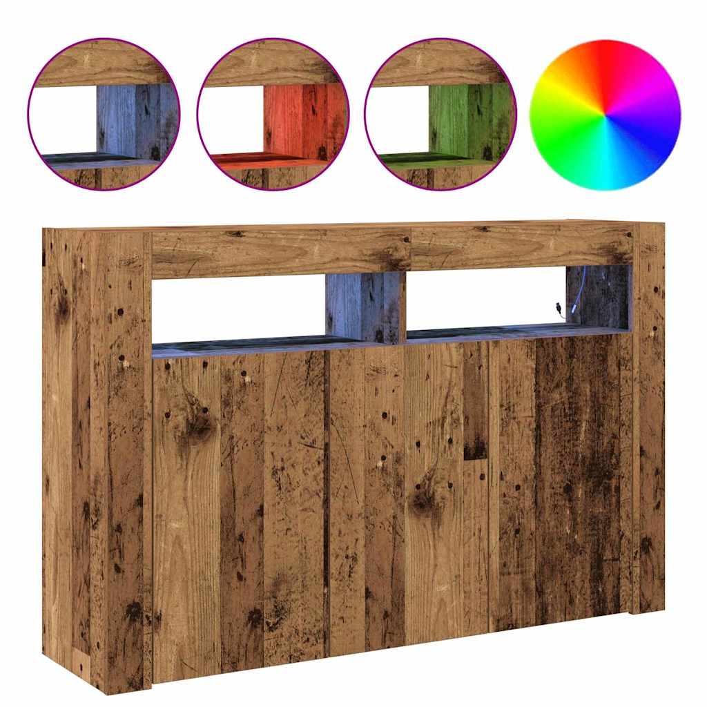 vidaXL Πλαϊνό γραφείο Παλιό ξύλο 116 x 30 x 75 εκ. Επεξεργασμένο ξύλο