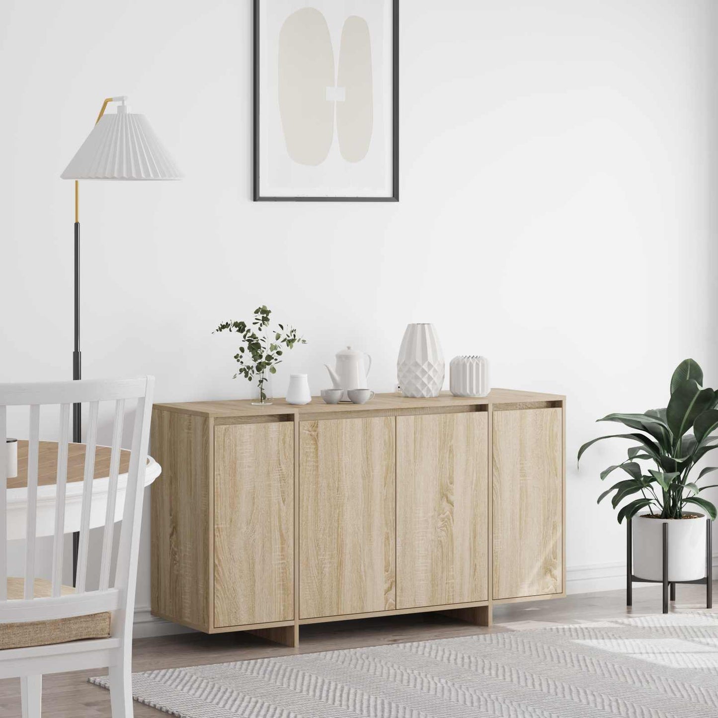 vidaXL Πλαϊνό γραφείο Sonoma Δρυς 135 x 41 x 69 cm Επεξεργασμένο ξύλο