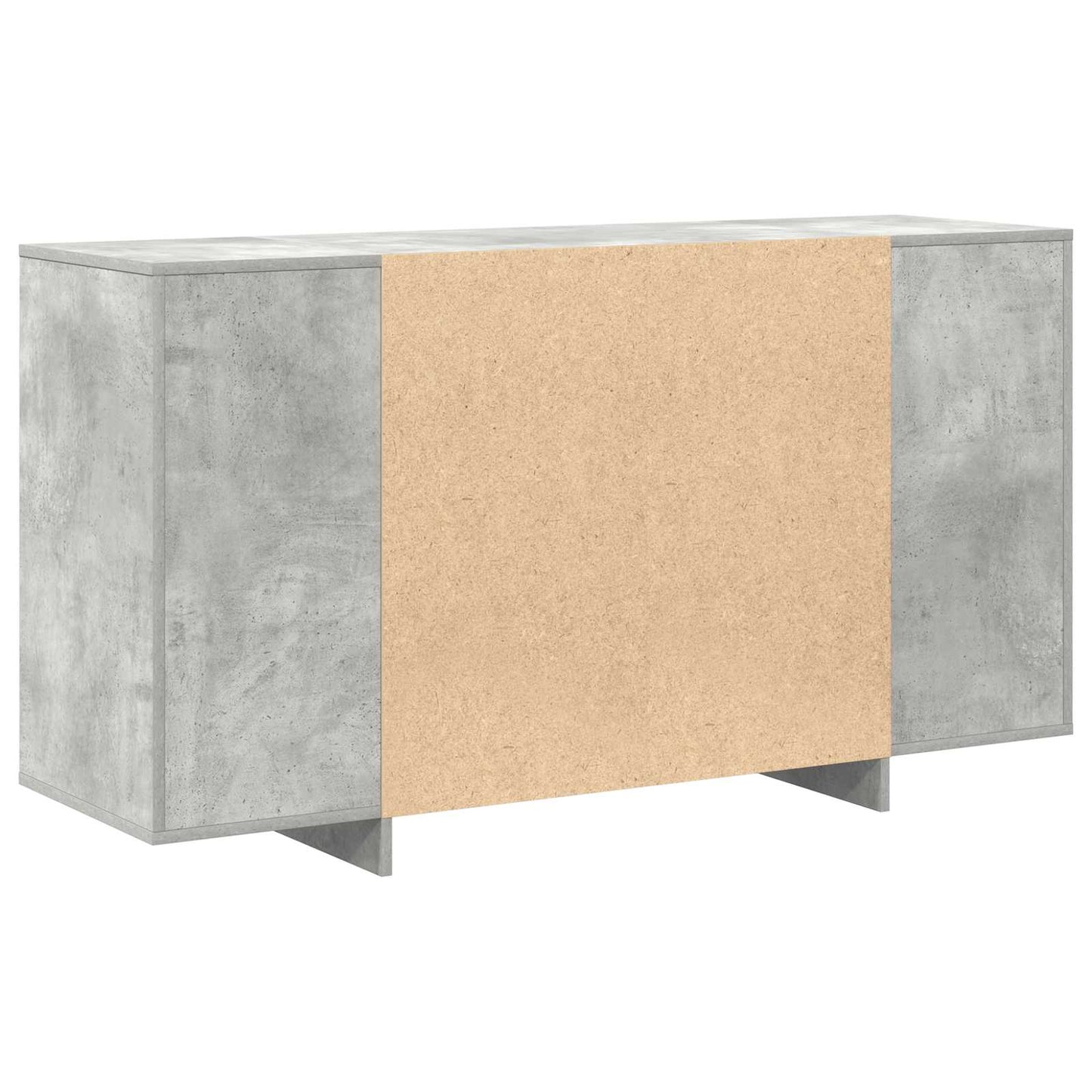 vidaXL Πλαϊνό γραφείο Σκυρόδεμα Γκρι 135 x 41 x 75 εκ