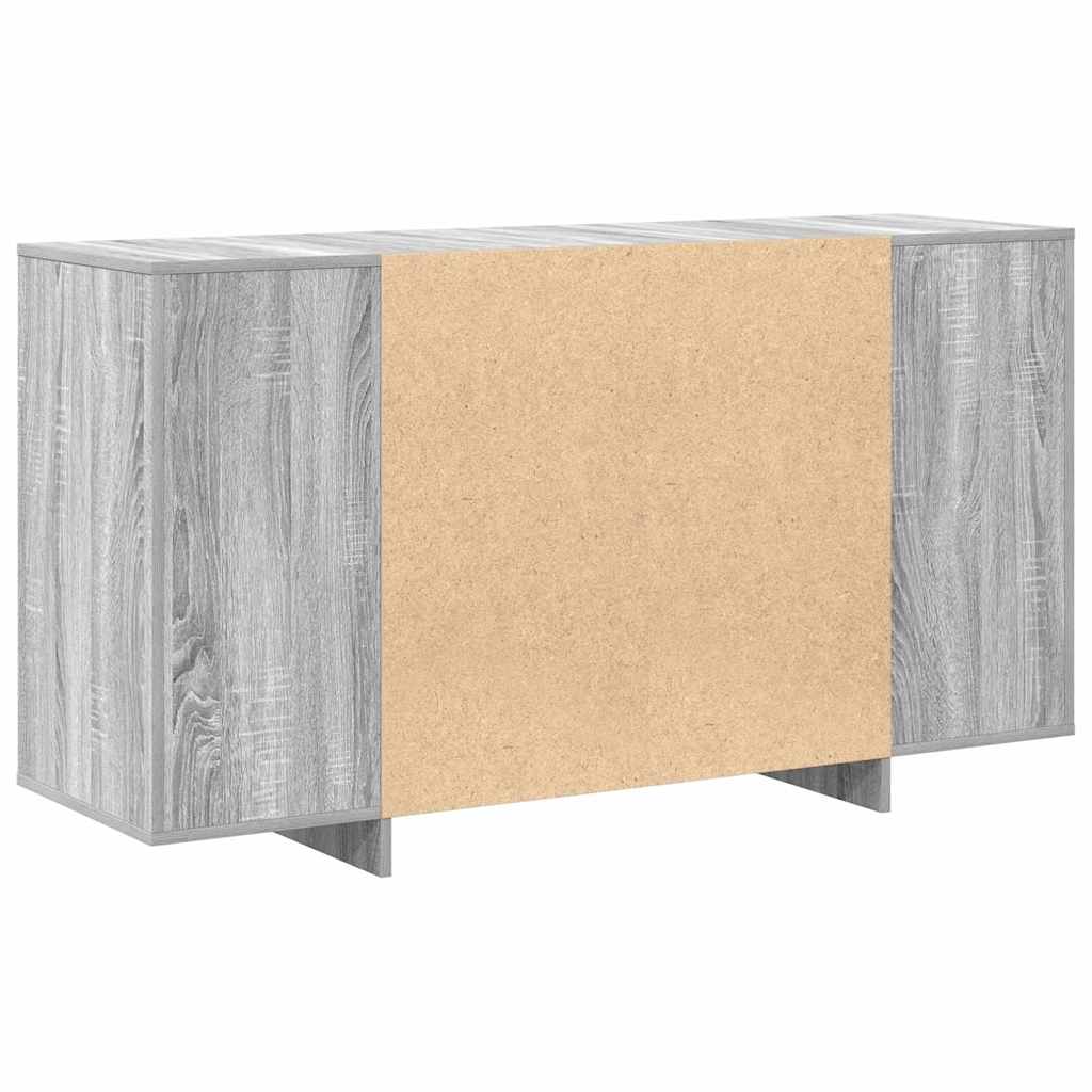 vidaXL Πλαϊνό γραφείο Γκρι sonoma 135 x 41 x 69 cm Επεξεργασμένο ξύλο