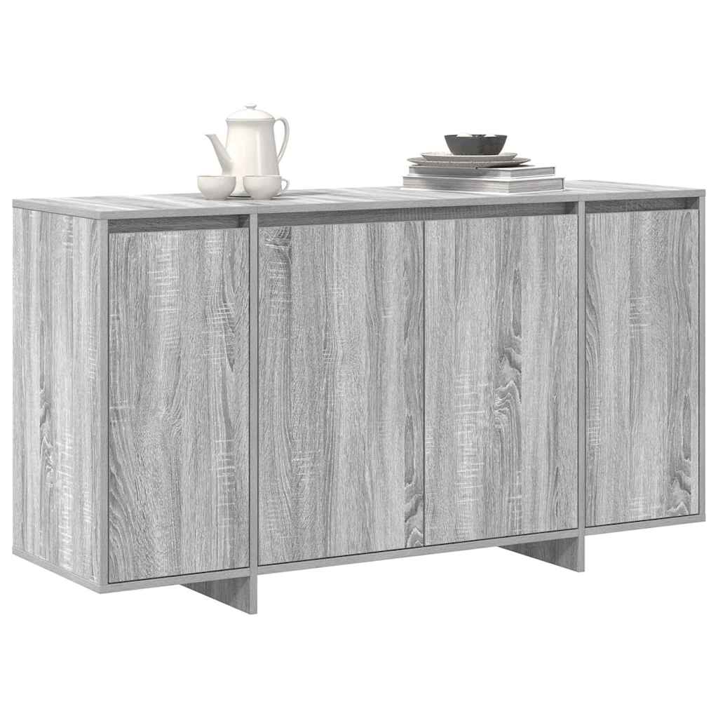 vidaXL Πλαϊνό γραφείο Γκρι sonoma 135 x 41 x 69 cm Επεξεργασμένο ξύλο