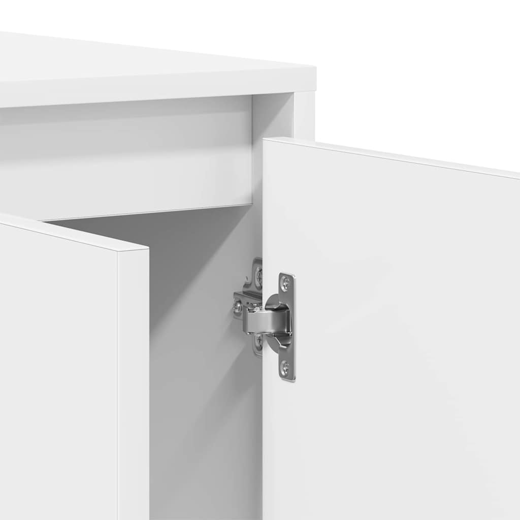 vidaXL Πλαϊνό γραφείο Λευκό 120 x 41 x 75 εκ. Επεξεργασμένο ξύλο