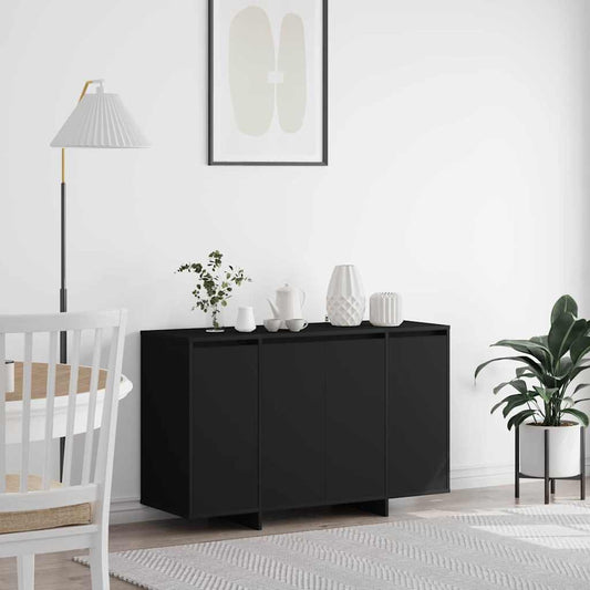 vidaXL Πλαϊνό γραφείο Μαύρο 120 x 41 x 75 εκ. Επεξεργασμένο Ξύλο