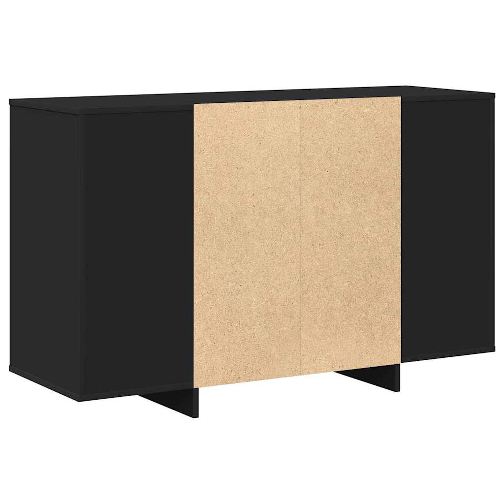 vidaXL Πλαϊνό γραφείο Μαύρο 120 x 41 x 75 εκ. Επεξεργασμένο Ξύλο