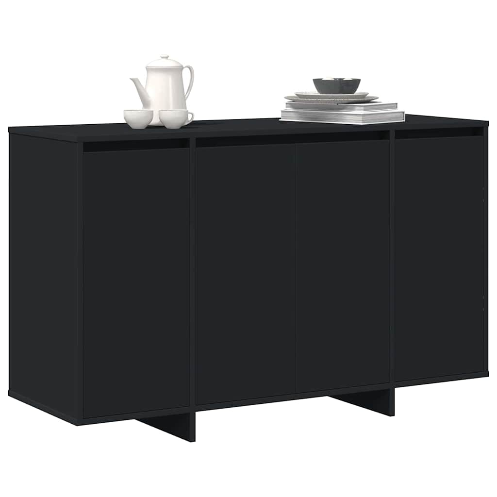 vidaXL Πλαϊνό γραφείο Μαύρο 120 x 41 x 75 εκ. Επεξεργασμένο Ξύλο