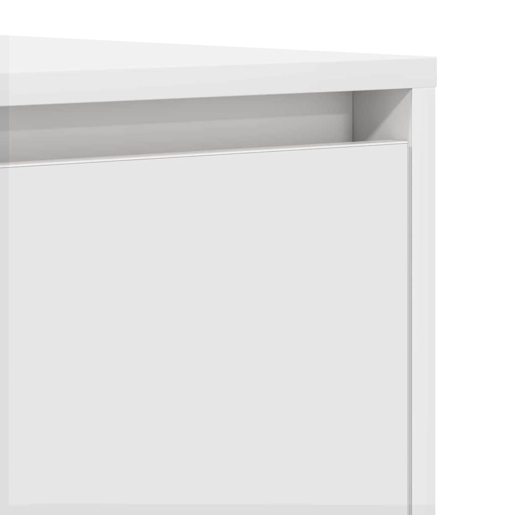 vidaXL Πλαϊνό γραφείο Λευκό 120 x 41 x 75 εκ. Επεξεργασμένο ξύλο