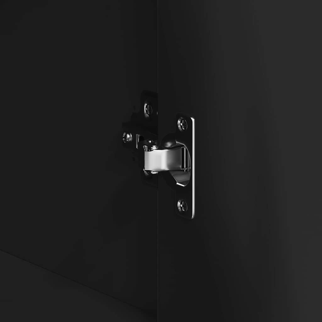 vidaXL Πλαϊνό γραφείο Μαύρο 120 x 41 x 75 εκ. Επεξεργασμένο ξύλο