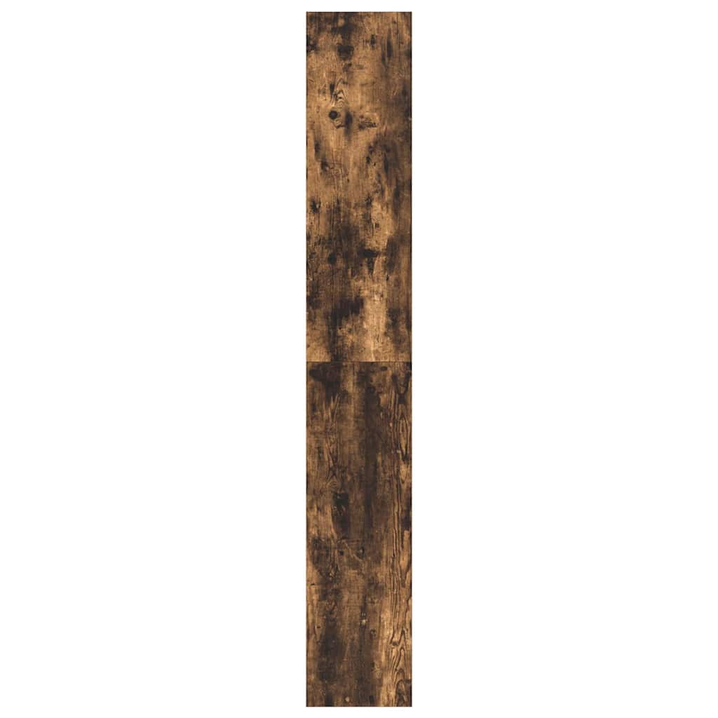 vidaXL Βιβλιοθήκη Καπνιστή δρυς 80 x 30 x 198 εκ Επεξεργασμένο ξύλο