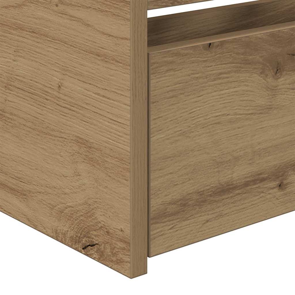 vidaXL Ημέρας Κρεβάτι με Συρτάρια Καρυδιά Επεξεργασμένο ξύλο 90 x 190 εκ.