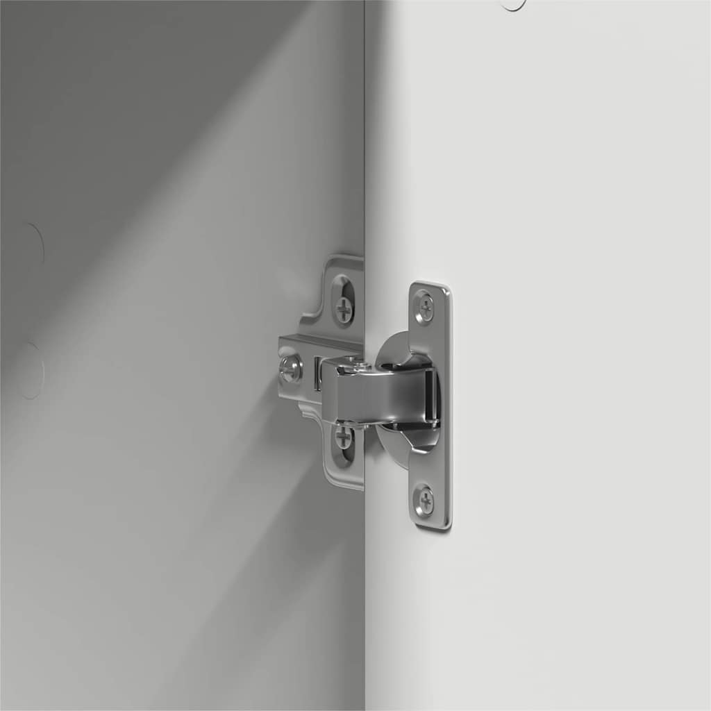 vidaXL Ντουλάπι με ράφι Λευκό 55 x 25 x 189 εκ. Επεξεργασμένο ξύλο