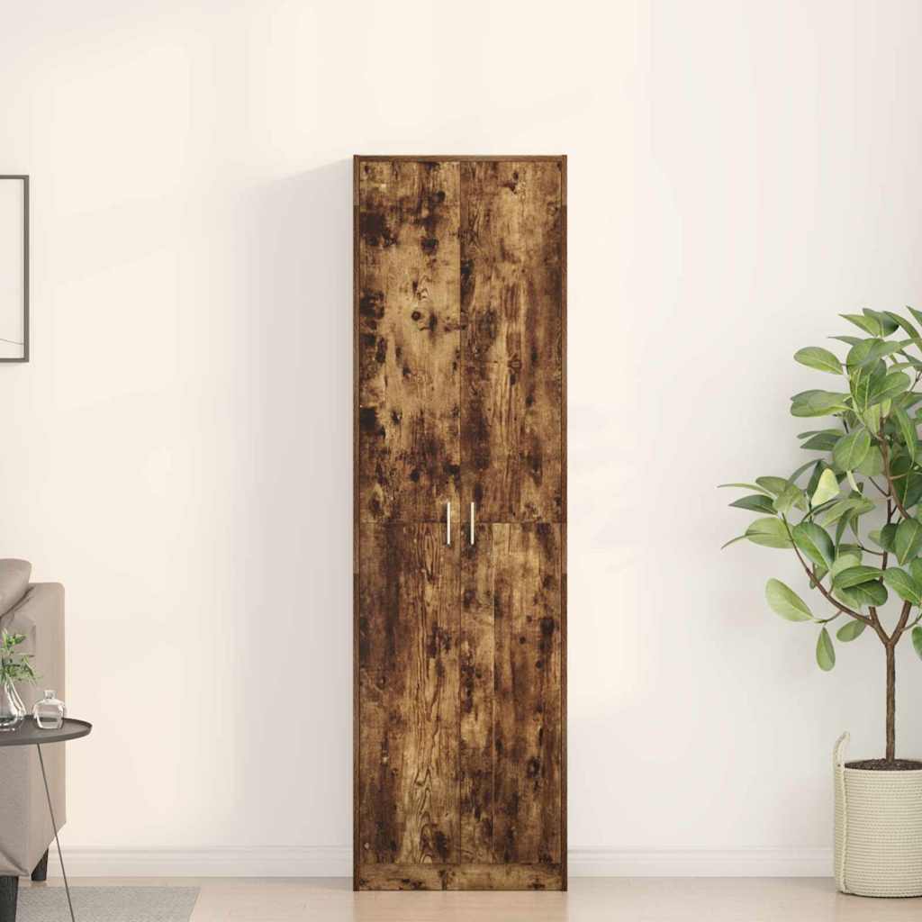 vidaXL Ντουλάπι Καπνιστή δρυς 55 x 25 x 189 εκ. Επεξεργασμένο ξύλο
