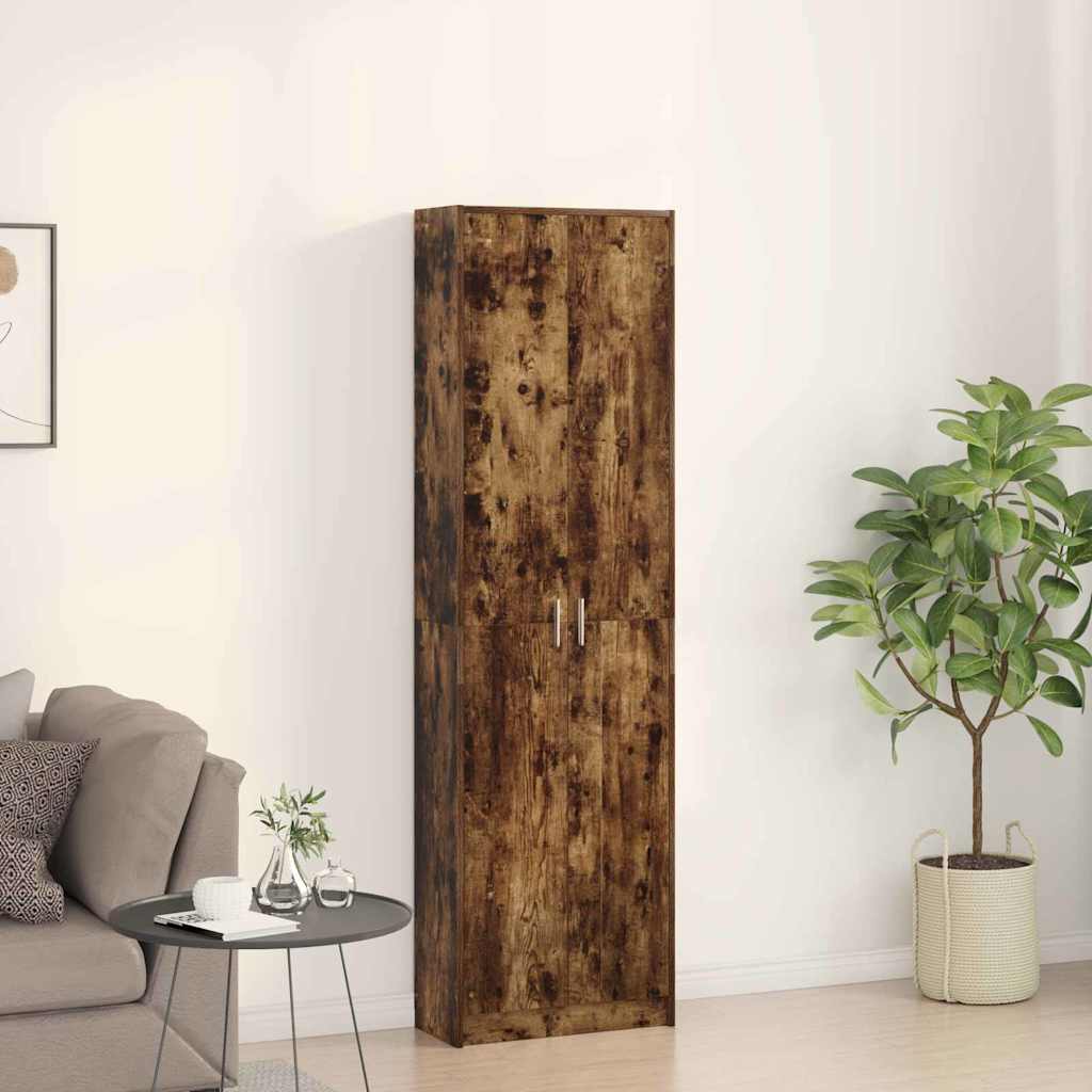 vidaXL Ντουλάπι Καπνιστή δρυς 55 x 25 x 189 εκ. Επεξεργασμένο ξύλο