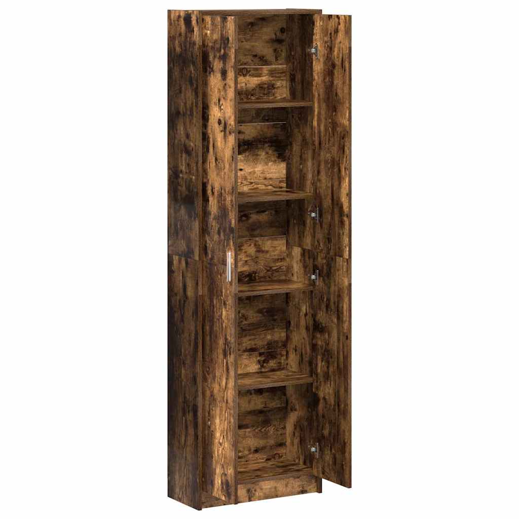 vidaXL Ντουλάπι Καπνιστή δρυς 55 x 25 x 189 εκ. Επεξεργασμένο ξύλο