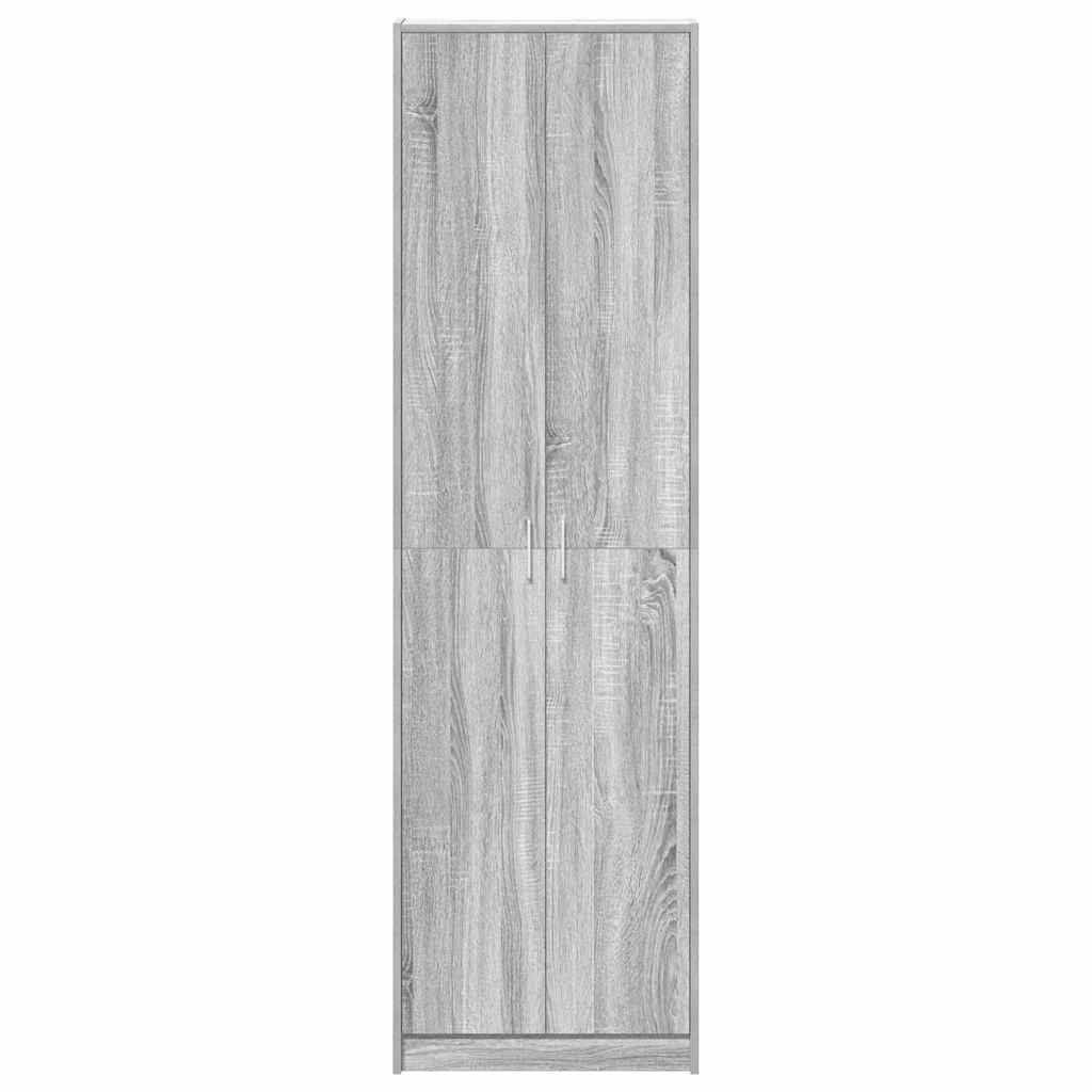 vidaXL Ντουλάπι Γκρι sonoma 55 x 25 x 189 εκ. Επεξεργασμένο ξύλο