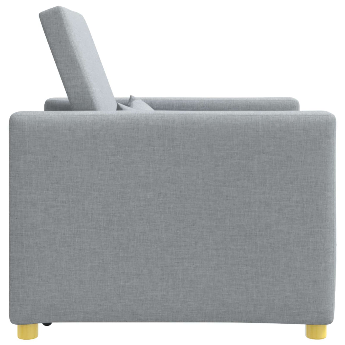 vidaXL Καναπές Κρεβάτι Μονό Ανοιχτό γκρι 90 x 165 x 87 εκ. ύφασμα