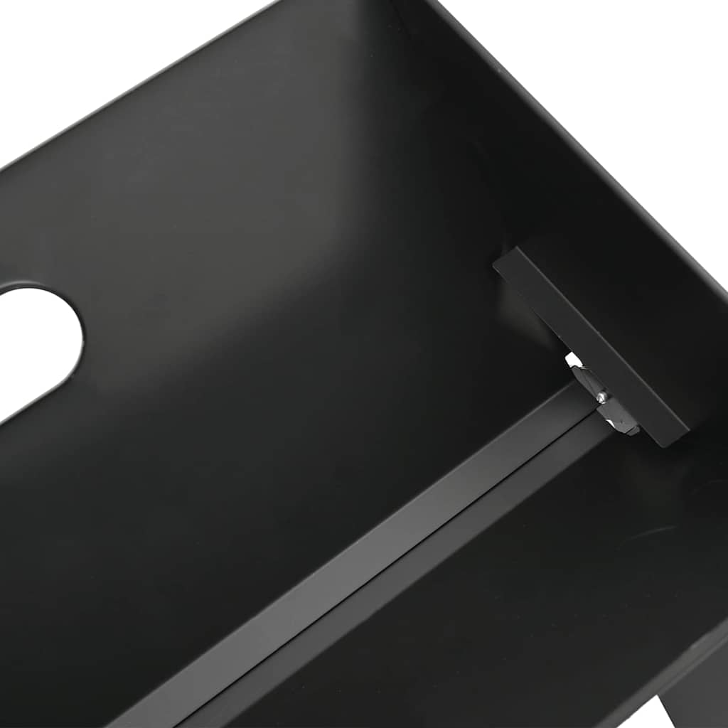 vidaXL Εξωτερική ψησταριά Μαύρο 46 x 30 x 31 εκ Ατσάλι