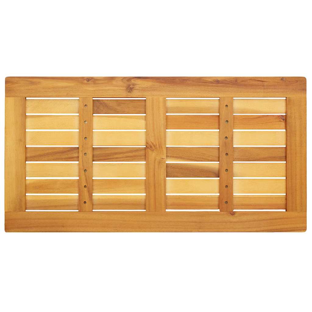 vidaXL Επιφάνεια 90x45x2 εκ Ορθογώνιο Μασίφ Ξύλο Teak