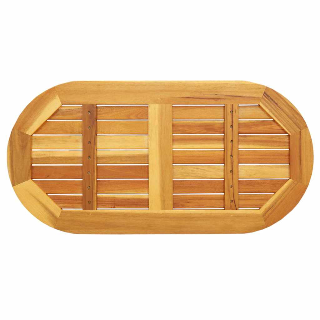 vidaXL Επιφάνεια Τραπέζι 90x45x2,2 cm Ωοειδής Μασίφ Ξύλο Ακακίας