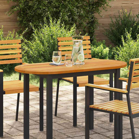 vidaXL Επιφάνεια Τραπεζιού 110x55x2,2 εκ. Ωοειδής Μασίφ Ξύλο Ακακίας