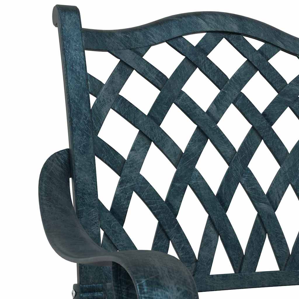 vidaXL Καρέκλα Κήπου 2 pcs Πράσινο 56 x 55 x 92.5εκ Αλουμίνιο